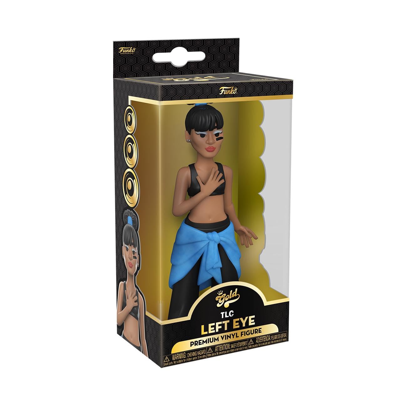Funko Vinyl Gold 5": TLC - Lisa Left Eye Lopes - Left Eye - Collectable Vinyl Action Figure - Birthday Gift Idea - Official Merchandise - Ideal Toy for Music Fans - for Your Collection and Display