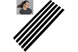 TENGFENG Girls Sport Headbands Non-Slip Hairband - Athletic Grip Elastic Single Skinny Sweatbands for Guide Sweat When Running Soccer Basketball Yoga Tennis Cycling 10 Pack