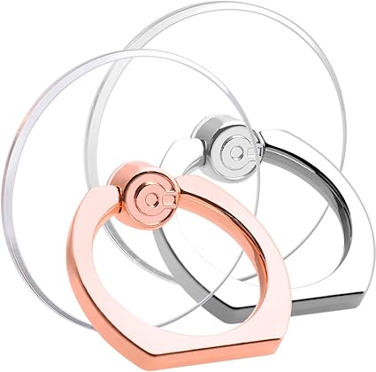 Amazon スマホリング 透明 携帯 リング ホールドリング ホルダー 落下防止 スタンド Iphone Android各種他対応 2個入り 丸型1個バラの金 1個銀 ホールドリング 通販