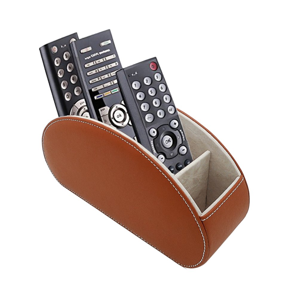 Fosinz Remote Control Holder Organizer Leather Control Storage TV