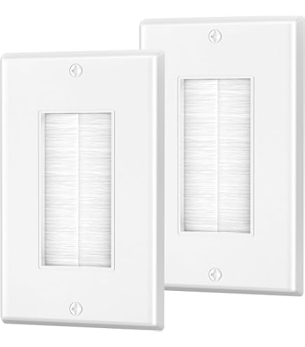 Amazon.com: Single Gang Brush Style Opening Passthrough Low