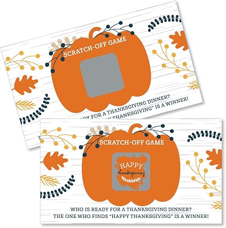 Amazon.com: Big Dot of Happiness Happy Thanksgiving - Fall ...