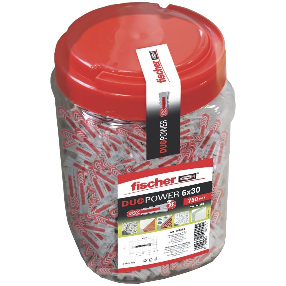 fischer, Grey/red, 6x30/750uds