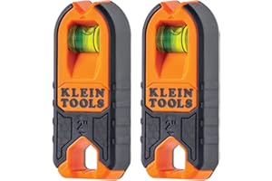 Klein Tools MSF1002 Magnetic Stud Finder and Level, Compact, Wood and Metal Detector with Bubble Vial for Accurate Markings, 