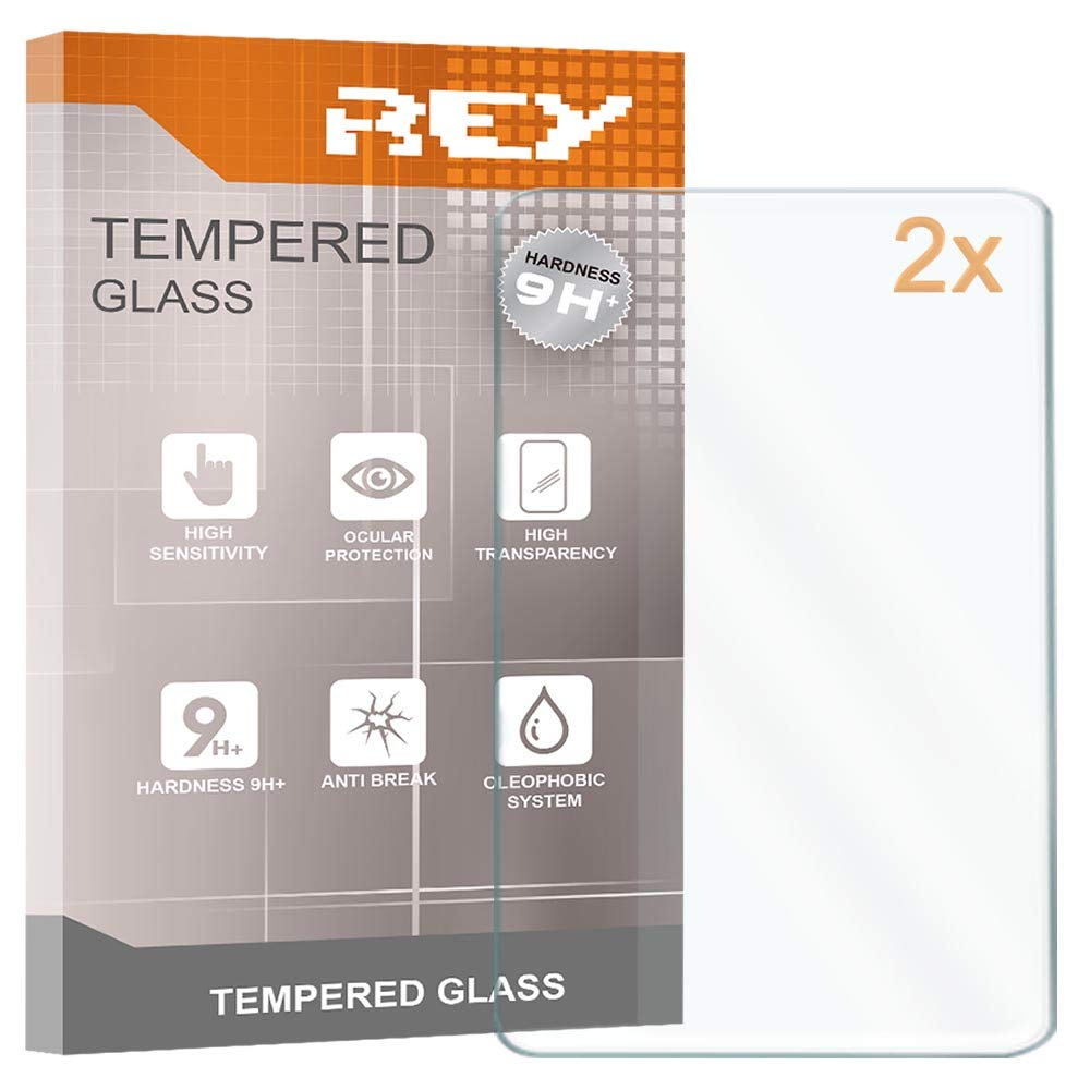 REY [Pack of 2] Tempered Glass for Universal 10 Inches, Measures 25.3 x 14.5 cm, Premium Quality Screen Protector