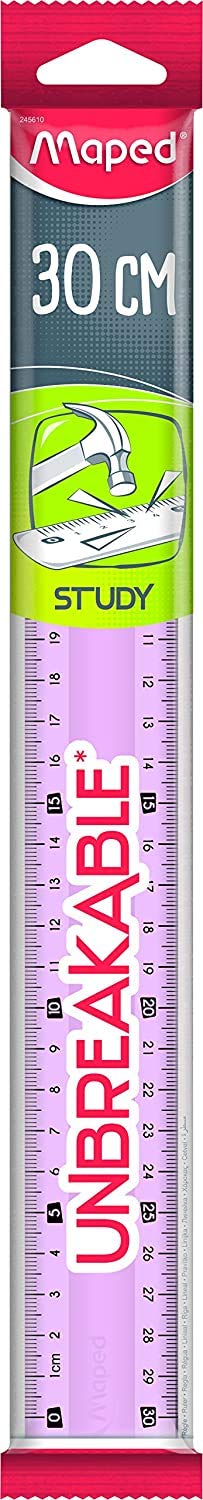 Maped Ruler 30 cm Study Unbreakable