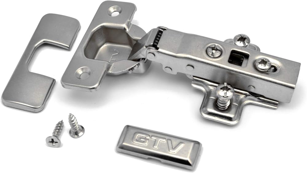 GTV 30 x Soft Close 35mm Kitchen Cabinet Door Hinges Plates & Screws