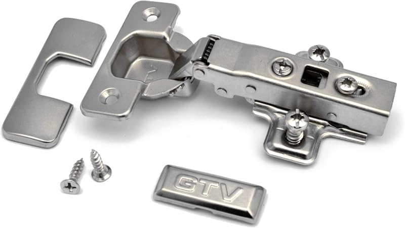 GTV 30 x Soft Close 35mm Kitchen Cabinet Door Hinges Plates & Screws