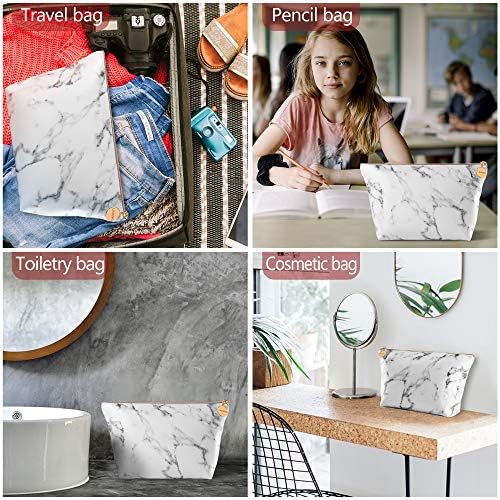 Marble Makeup Bag,Portable Cosmetic Bag Travel Tolietry Bag Large Makeup Pouch Waterproof Organizer Bag for Women Girls 6 Marble Makeup Bag,Portable Cosmetic Bag Travel Tolietry Bag Large Makeup Pouch Waterproof Organizer Bag for Women Girls