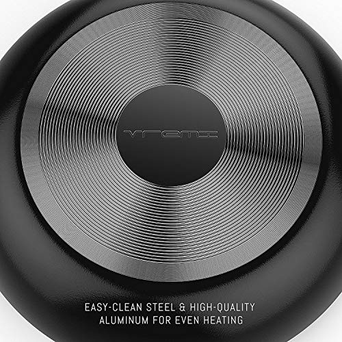 Vremi 15 Piece Nonstick Cookware Set Durable Aluminum Pots and Pans with Cooking Utensils