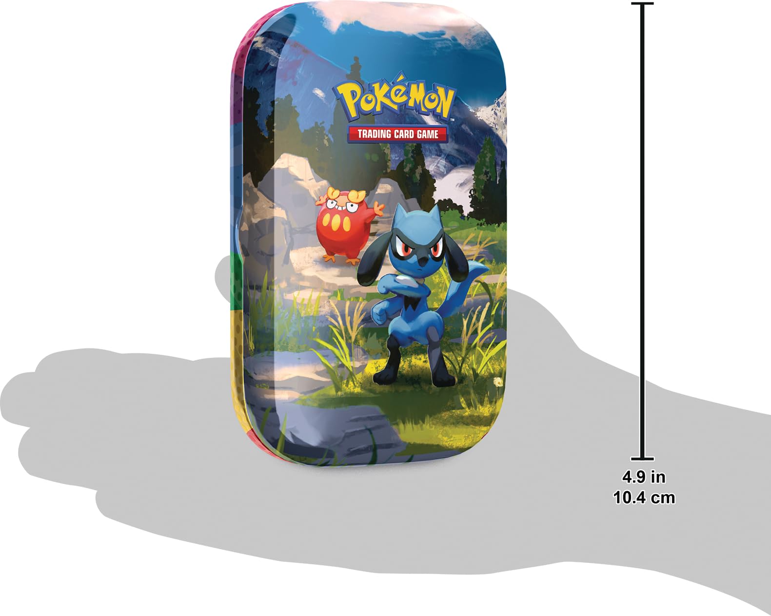 Pokémon-Sammelkartenspiel: Mini-Tin-Box Mega-Entwicklung – Erhabene Helden: Riolu und Flampion (1 Stickerbogen, 1 Pokémon-Bildkarte und 2 Boosterpacks) 6