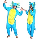 ROC PARTY 3D Hooded Animal Onesie Costume for Adults - Unisex Christmas Xmas Holiday Festival Cosplay One-Piece Pajama