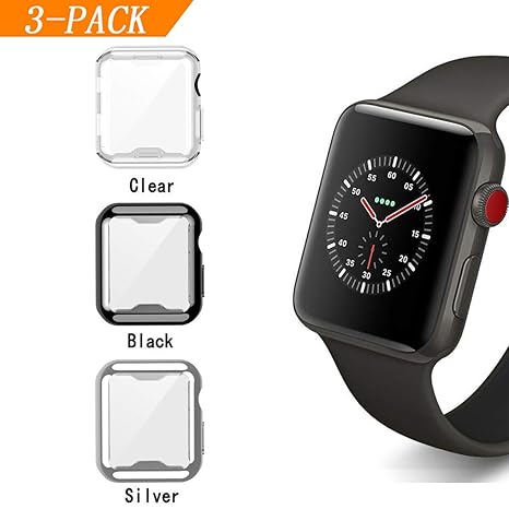 Cerike Case para Apple Watch Protector de Pantalla de 38 mm ...
