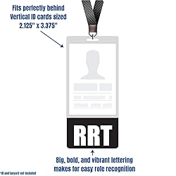 RRT Badge Buddy (Black) - Vertical Heavy Duty Badge