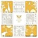 CICI&SISI Acrylic Nail Art Stamping plates Africa Theme Manicure Template 4 Pieces