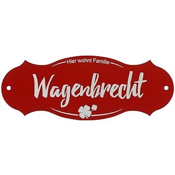 Turschild Rustikal Schwarz 14 X 5 3 Cm Namensschild Klingelschild