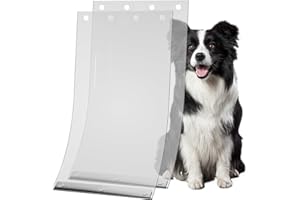 SECIVLOT 2-Pack Dog Door Replacement Flaps - Compatible with Ruff Weather XL Dog Door, Safe and Free Access for Pets