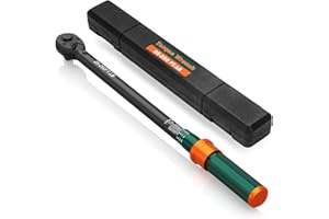 NADOKHI 1/2-Inch Drive Click Torque Wrench, 25-250 Ft.Lb, 72-Tooth Dual-Direction Adjustable Torque Wrench, ±3% High Precisio