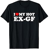 I Love my hot Girlfriend so please stay away from me. Valentine's Day T-Shirt De