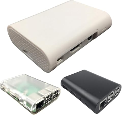Monland Estuche De Plastico para Raspberry Pi Box Shell para Raspberry Pi 3/2 / B (Blanco