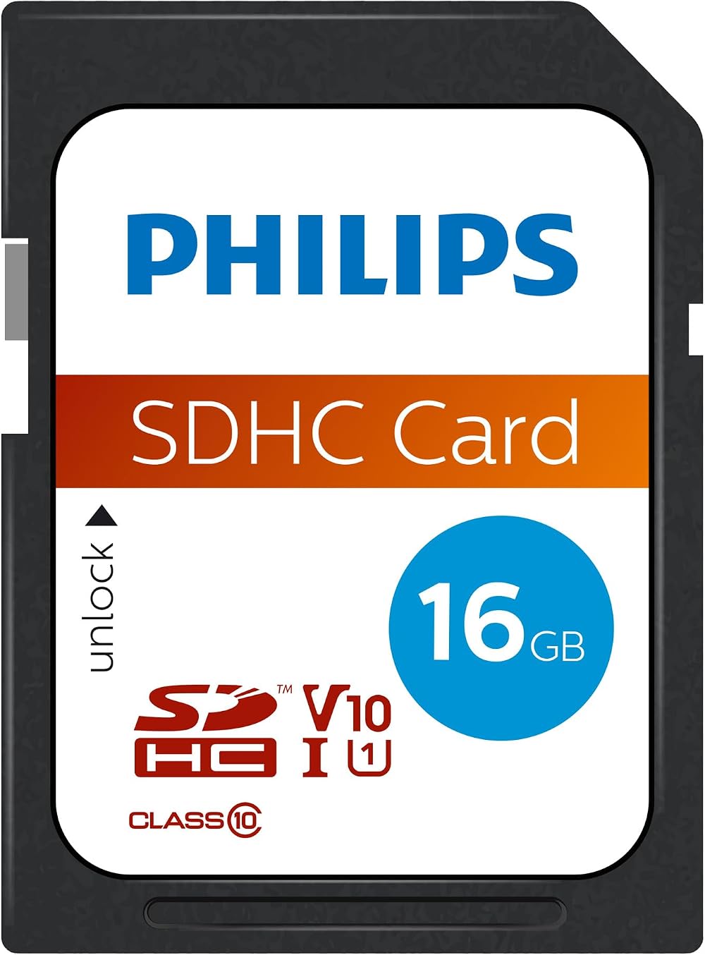 Philips 16GB SDHC Class 10 Memory Card for Cameras Computers