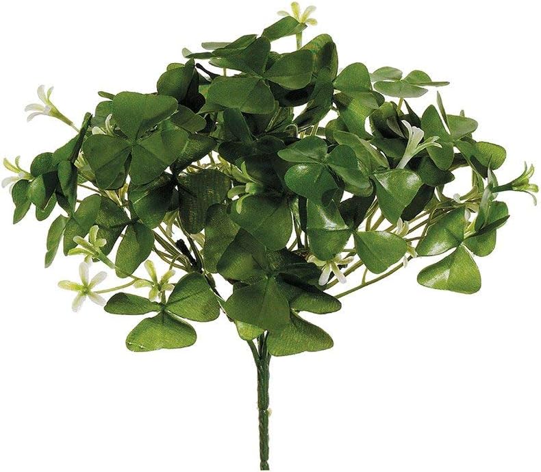 Artificial Clover Flower Bush - 9.5"