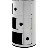 Kartell 5967/XX Componibili Drawers by Anna Castelli Ferrieri, Pack of 1, Metallic Chrome