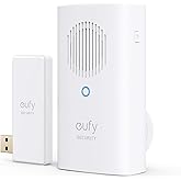 eufy Security Video Doorbell Add-on Chime, Requires 2K (Battery Powered) or Video Doorbell Dual, Simultaneous Ringtone, Volum