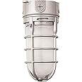 Lithonia Lighting OVT LED P1 40K 120 DNA M6 Vapor Tight Ceiling Mount Outdoor Light, 4.25-Inch, Gray