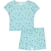 Sleep On It Girls Novelty Pajamas Set Short Sleeve & Shorts Sleepwear for Kids
