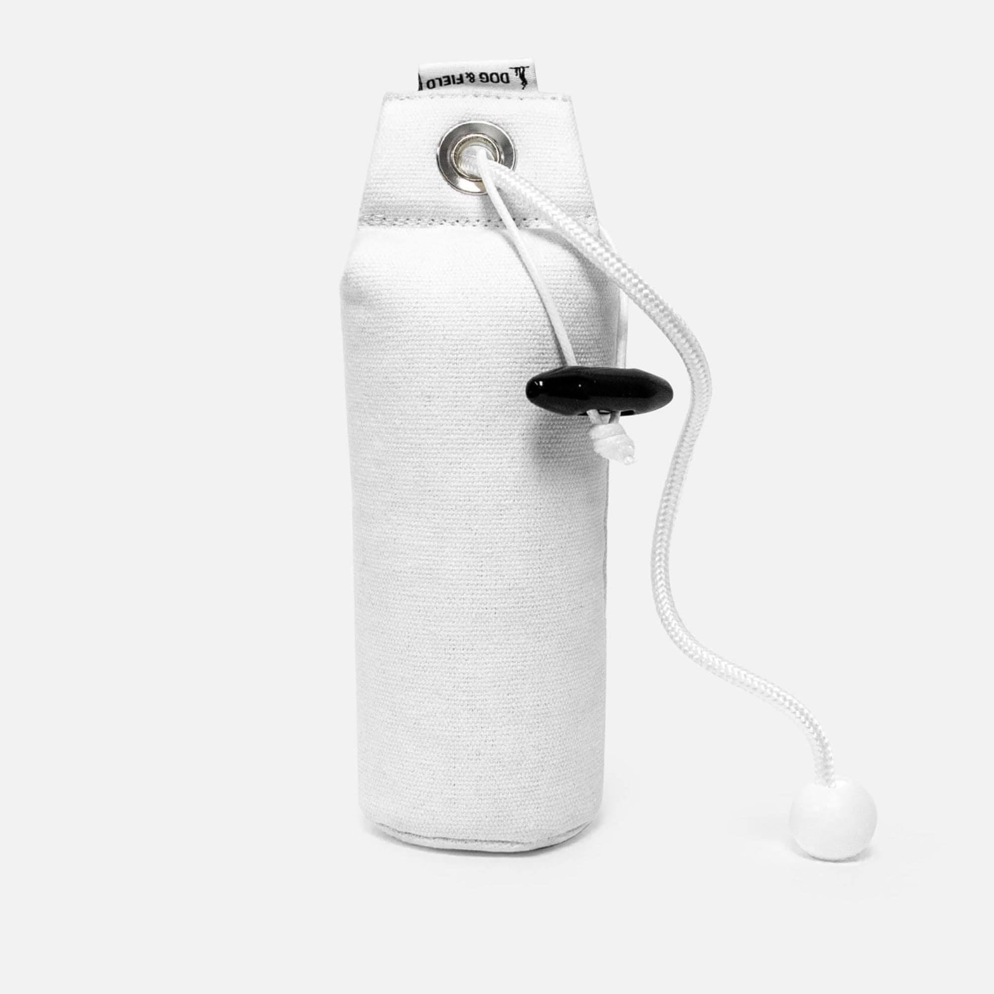 Dog & Field 1/2lb Dog Training Dummies - White. Canvas Training Dummy With Short & Long Throw Toggle For Gundog & Puppy Training - Retrieval Practice & Gundog Training Equipment, Water Float Dummy
