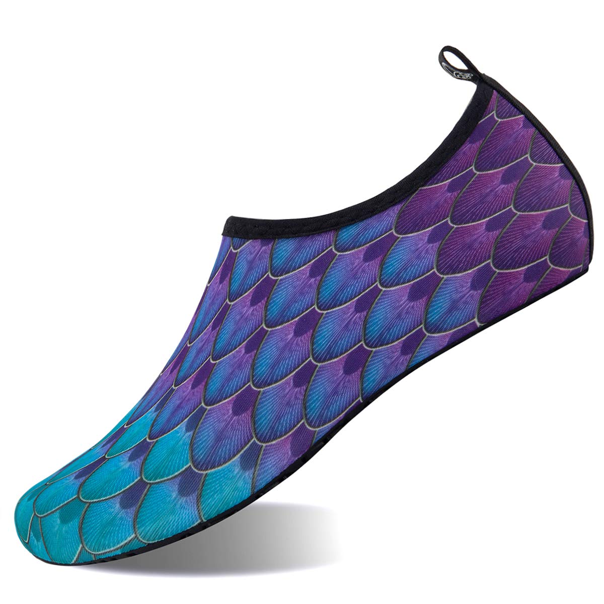 Photo 1 of WateLves Womens and Mens Kids Water Shoes Barefoot Quick-Dry Aqua Socks for Beach Swim Surf Yoga Exercise (Blue/Green, XL)