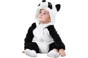 FHSFDZSW Unisex Baby Costume,Baby Flannel Animal Halloween Onesie Costume Home Clothing