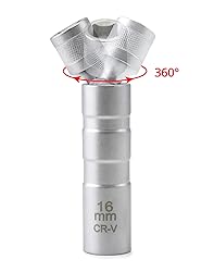 QWORK 14mm&16mm Magnetic Swivel Spark Plug