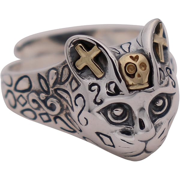 Men's Skull Mask Ring - 925 Sterling Silver, Biker Style, Size 7-15, Heavy 21.5g, Handmade - View #5