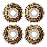 Spitfire Classics White / Orange Skateboard Wheels - 53mm 99a (Set of 4)