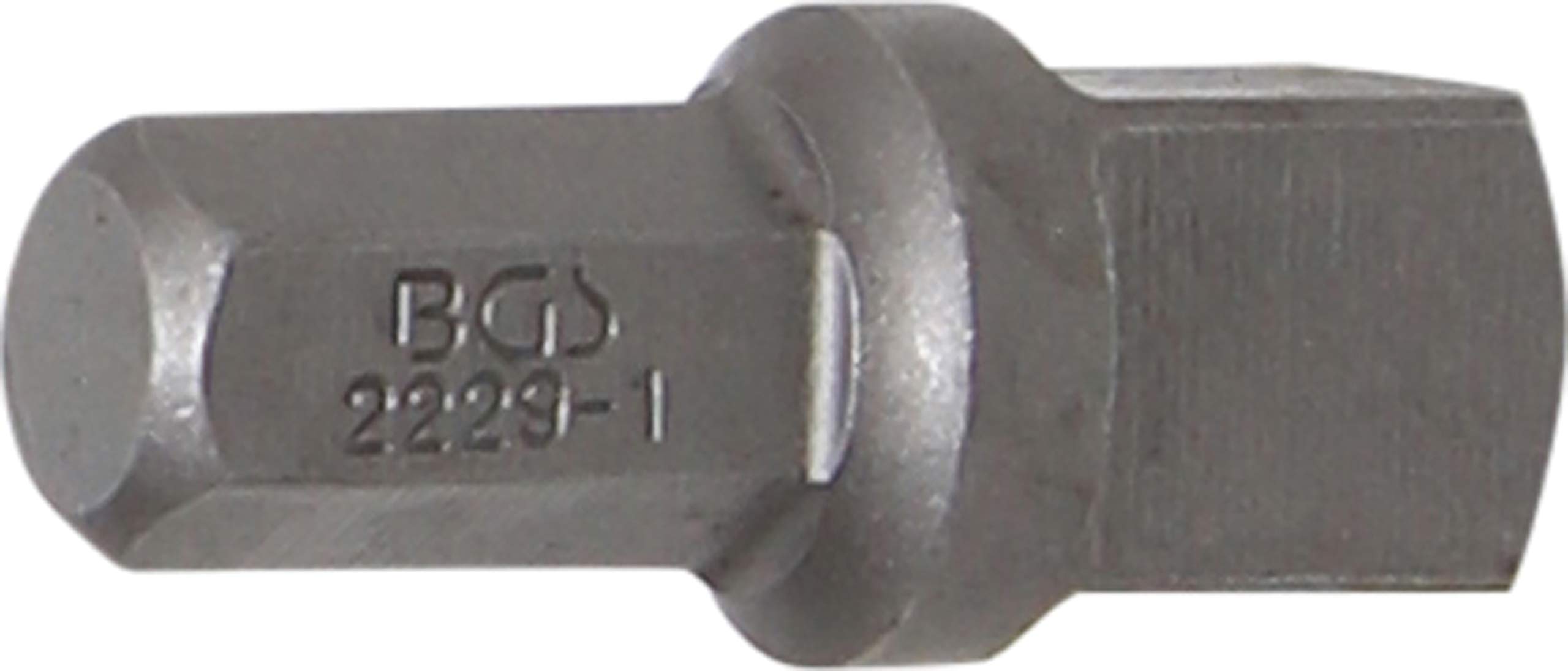 BGS 2229-1 | Bit Ratchet Adaptor | ext. Hexagon 8 mm (5/16") - ext. square 10 mm (3/8") | 30 mm