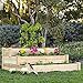BonusAll 3-Tier 4×4 Feet Outdoor Wooden Elevated Vegetable Garden Bed Planter Kit Grow Gardening – Naturalthumb 1