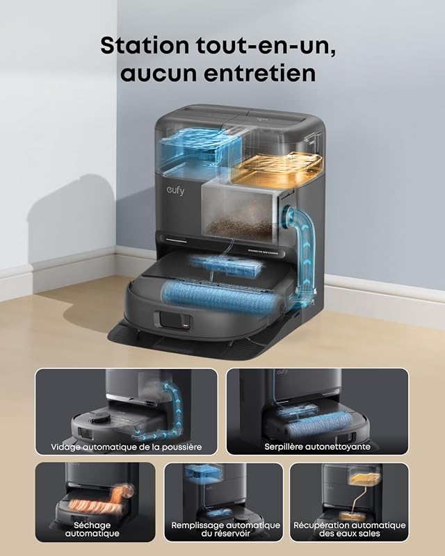 Robot aspirateur Laveur eufy C28