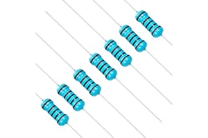 Chanzon 50pcs 1W 1K Ω ohm Metal Film Fixed Resistor 0.01 ±1% Tolerance 1KR MF Through Hole Resistors Current Limiting Rohs Certificated