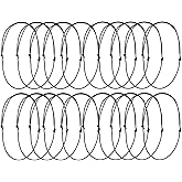 Leather Necklace Cord, Set of 20 Black Adjustable Leathers Cords Necklace Rope, Necklace Cords Jewelry Findings for DIY Jewelry Making 1.5mm Beading Beading Cords and Threads