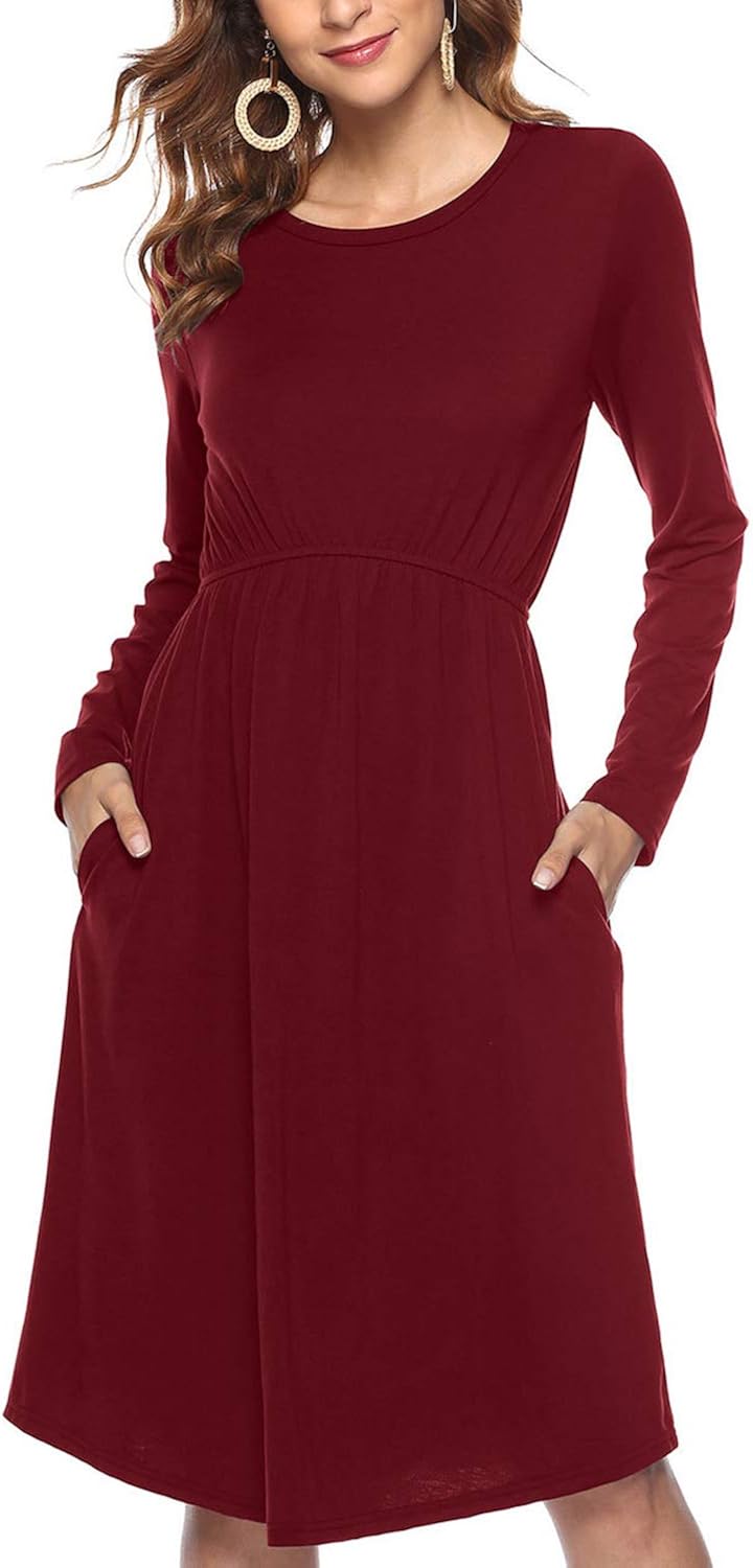 midi plain dress