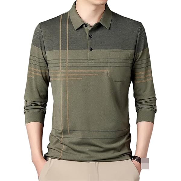Men's Lapel Faux Two-Piece Warm Top, Men Long Sleeve Faux 2-Piece