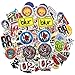 Band Stickers 220pcs Punk Rock Roll Music Decals, Cool Vinyl Graffiti Stickers for Electronic Organ Guitar Piano Violin Drum Flute Laptop Car Helmet Bicycle