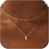 Layered Initial Necklaces for Women 14K Gold Plated Bubble A-Z Pendent Dainty Cute Choker Name Necklaces Stackable Small Initial Jewelry Gifts for Women Trendy