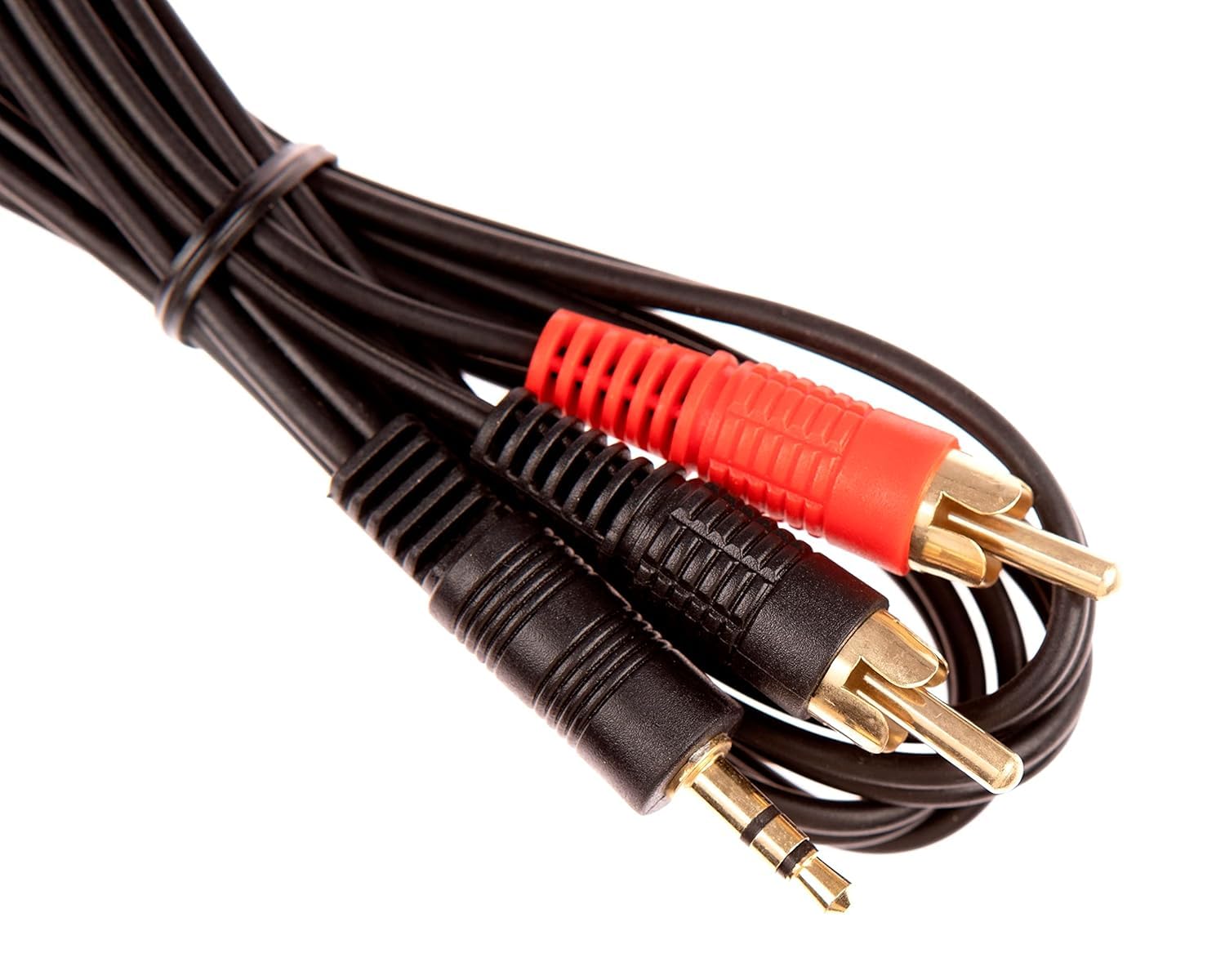 pro signal 3.5 mm 4 ft Stereo Jack Plug to Twin Phono Lead/Cable/Wire for iPod, MP3