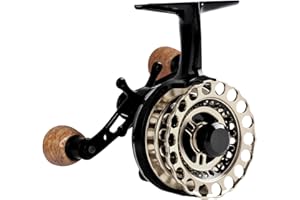 Fiblink Inline Ice Fishing Reel Right/Left Handed Metal Fishing Raft Wheel Ice Reels