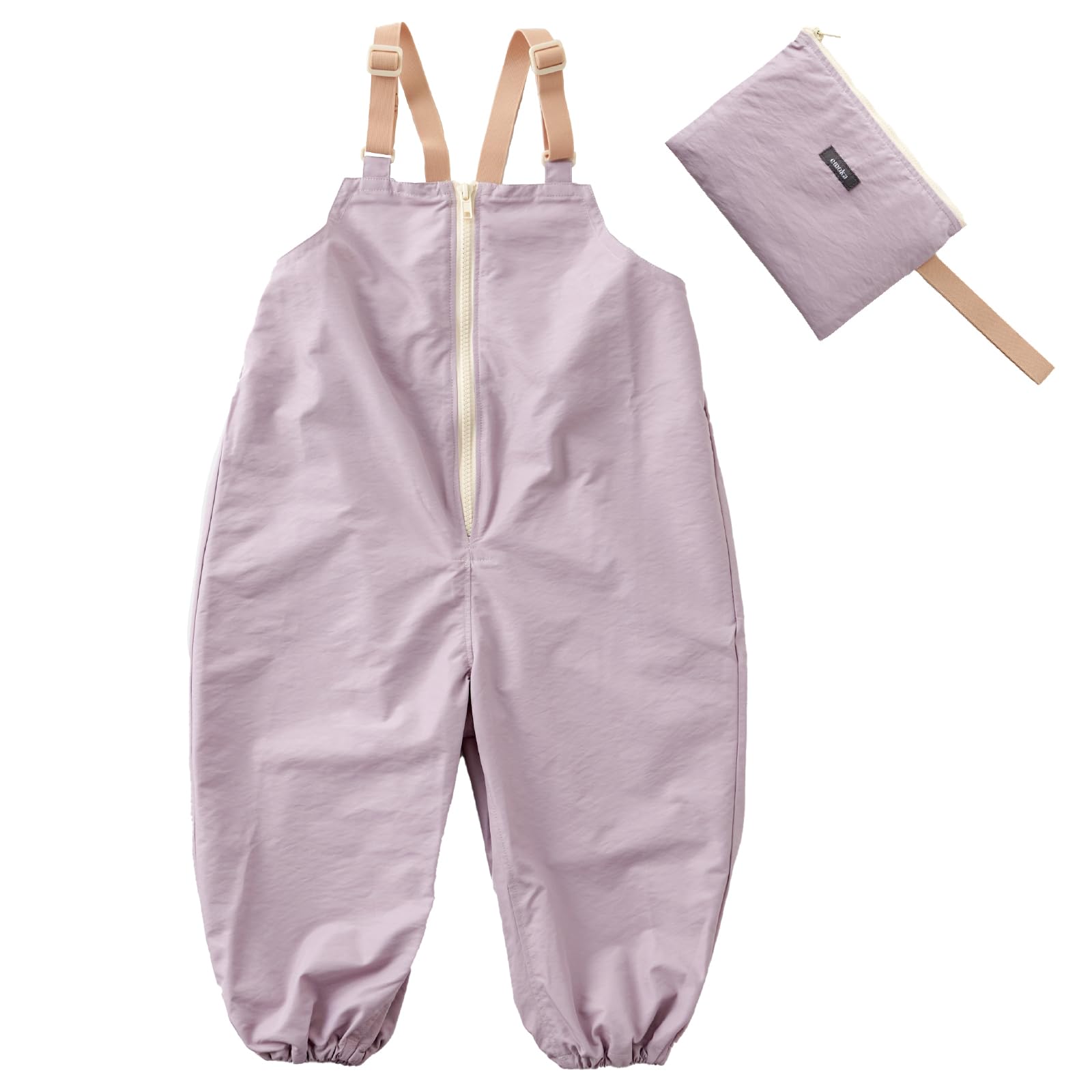 [エモカ] プレイウェア お砂場着 遊び着 ポーチ付き (ライラック, 100-110)商品画像