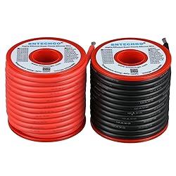 BNTECHGO 12 Gauge Silicone Wire Spool red and Black