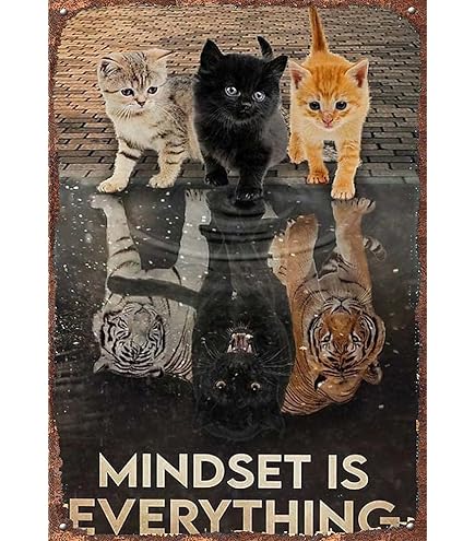 Amazon.com: Vintage Metal Tin Sign - The Cat Poster, Canvas